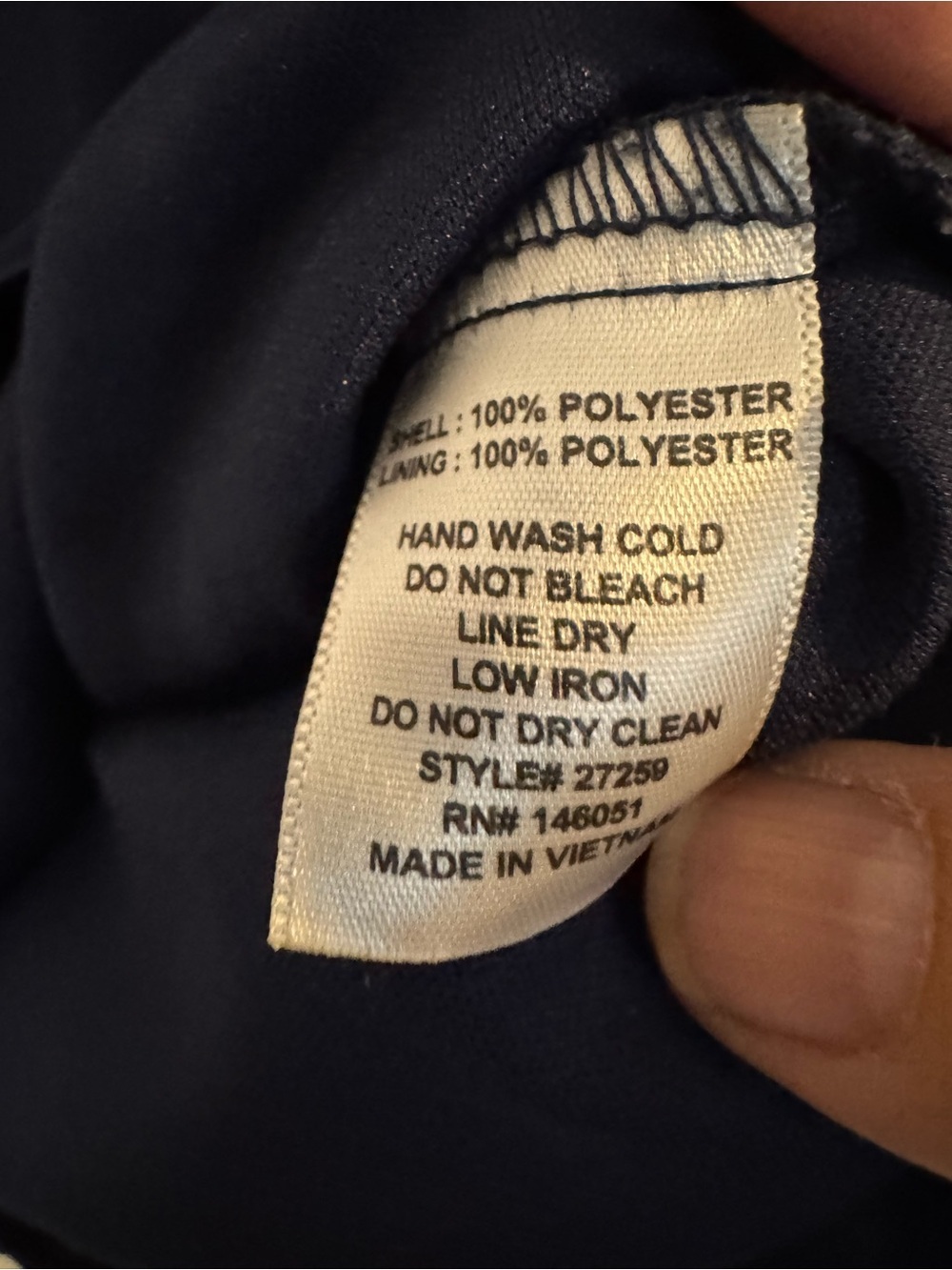 Monteau Los Angeles Blouse Women M Navy Blue Sleeveless Pleated Keyhole Flowy - Picture 5 of 5